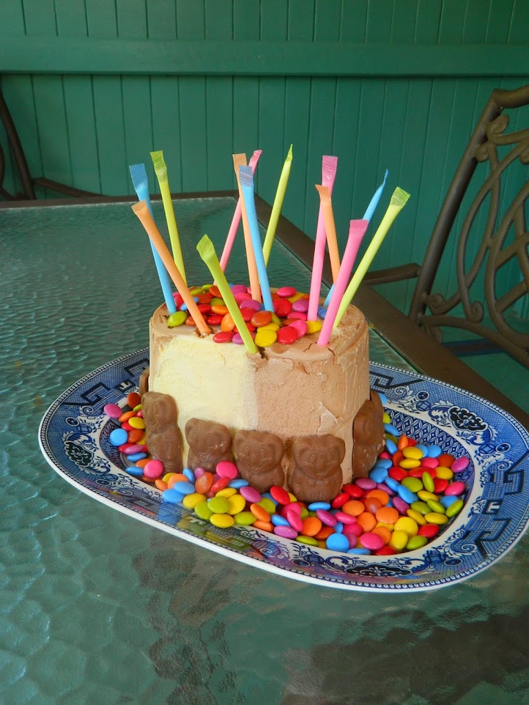 Easy Caramel Icecream Birthday Cake